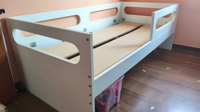 Cama de Solteiro Infantil Lille Somniare Allegrini Branca
