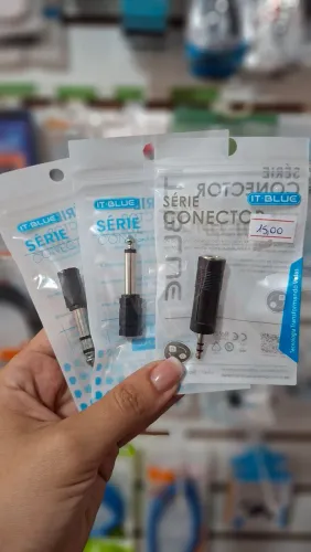Adaptador p2/p10 mono e estéreo