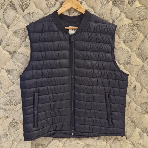 COLETE ZARA AZUL ESCURO