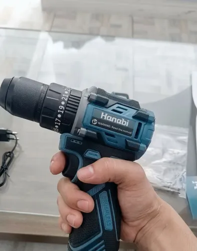Parafusadeira Furadeira de Impacto Brushless Profissional Hanabi 16.8V 2000mAh
