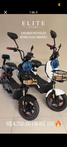 Moto Elétrica Foston X13 Max 1000W | Nova | Até 18x