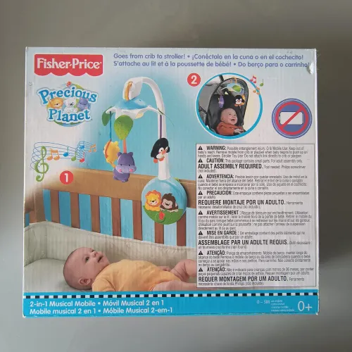 Mobile Musical Fisher-Price Precious Planet 2 Em Um Berço/Carrinho