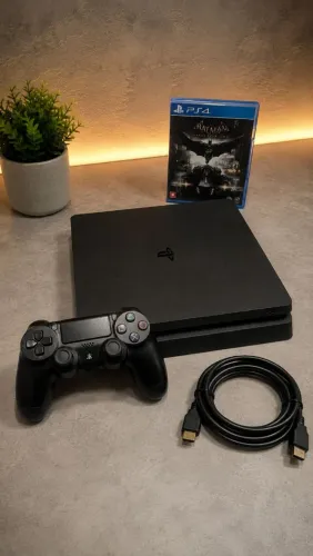 ? PS4 Slim 1TB + Controle + GTA V, FC 26 e Call of Duty!