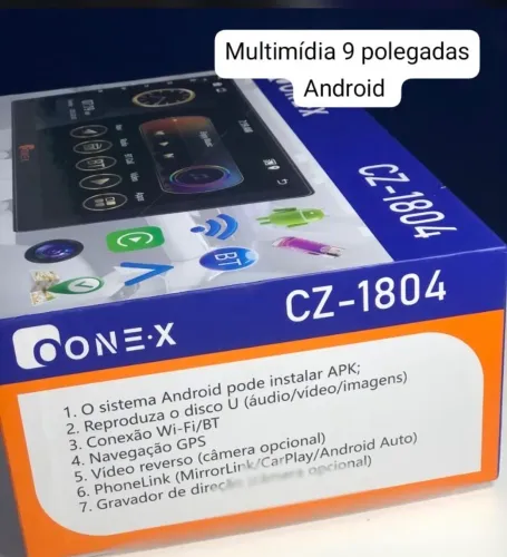Multimídia Android 9 polegadas