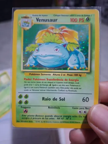 Venusaur - Base Set holo - em português