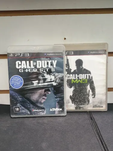 Kit 2 Jogos PS3 Call of Duty Ghosts + Modern Warfare 3