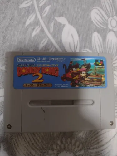Donkey Kong 2 Super Famicom Original e salvando. Só o cartucho!!