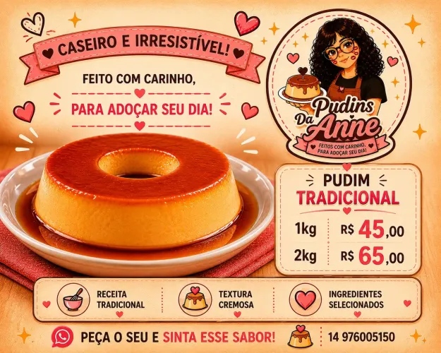 Pudins tradicionais deliciosos?