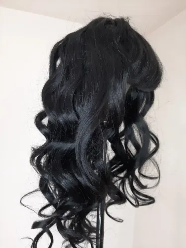 Peruca lace cacheado 100% human hair fibra