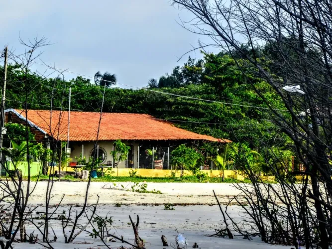 Casa em frente à praia em algodoal