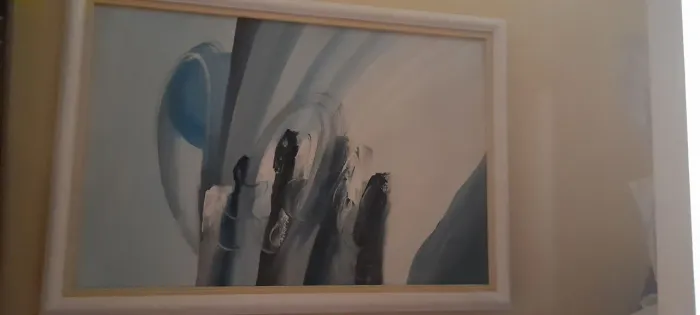 Quadro a oleo emoldurado