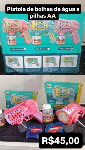 Pistola de bolhas de água a pilhas / MEGA PROMOÇÃO