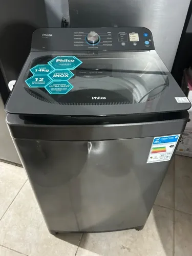 LAVADORA PHILCO 14KG Inox(Modelo premium)