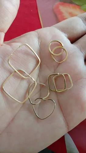Argola ouro 16k