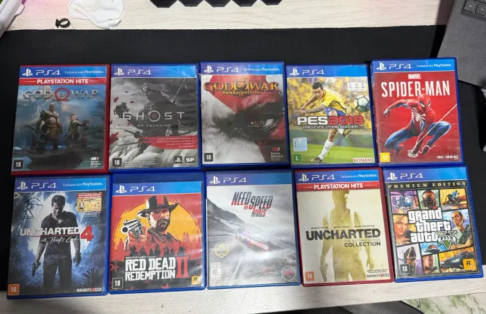 Kit 10 jogos de PS4