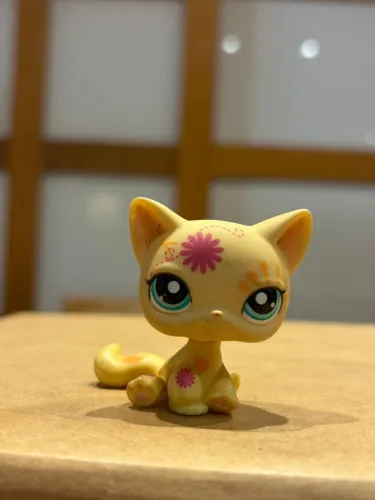 shorthair cat #1231 (variação sitting shorthair) littlest pet shop. lps super raro