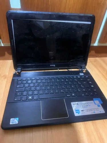 Notebook CCE Intel Celeron - Funciona Perfeito - Tela Escura - Botão Power Quebrado 