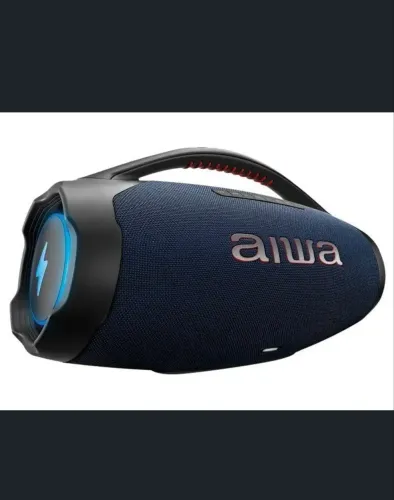 BOOMBOX PLUS AIWA C/ LUZES LACRADA COM NOTA FISCAL
