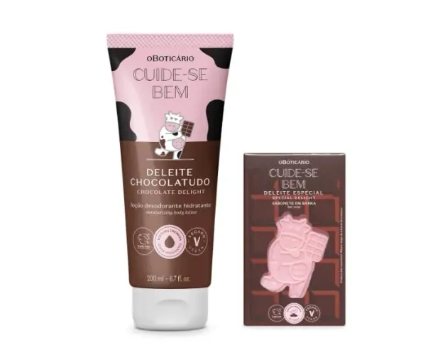 Hidratante e sabonete deleite chocolate