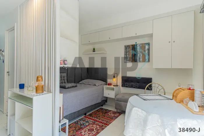 Studio mobiliado para locação | varanda | Helbor B LIV Brooklin | Excelente localização