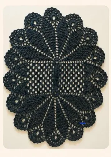Tapete de croche 72X56cm