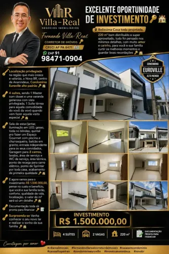 LINDA CASA 4 SUÍTES EUROVILLE ALTO PADRÃO