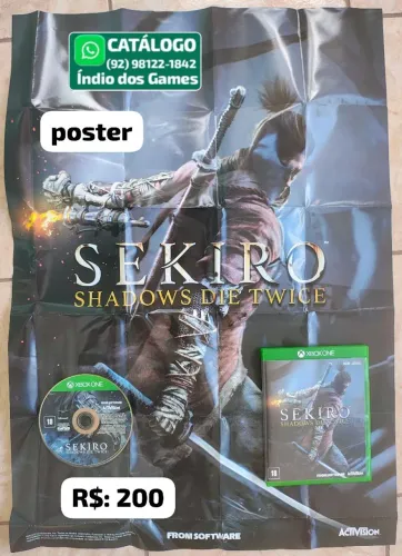 Sekiro Shadows Die Twice = R$: 200