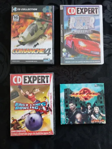 Lote Jogos para PC Mars, Comanche 4, London Racer e Fast lanes bowling