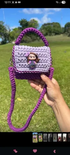 BOLSA DE CROCHÊ DE CRIANÇA