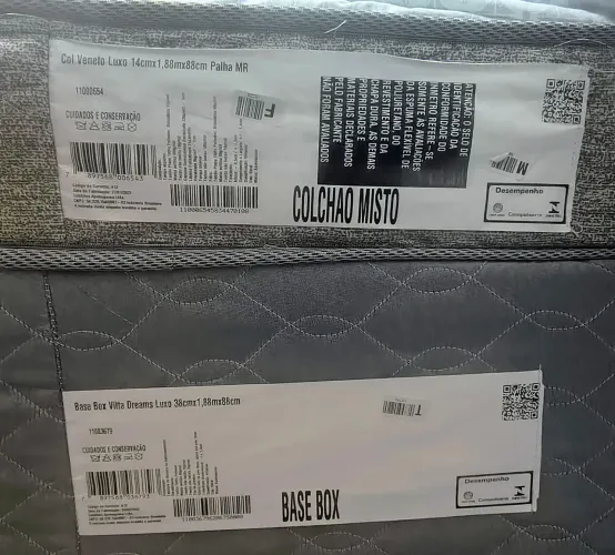 CAMA BOX + COLCHÃO SOLTEIRO
