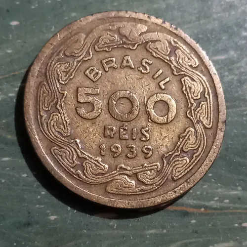 Moéda 500 Réis 1939