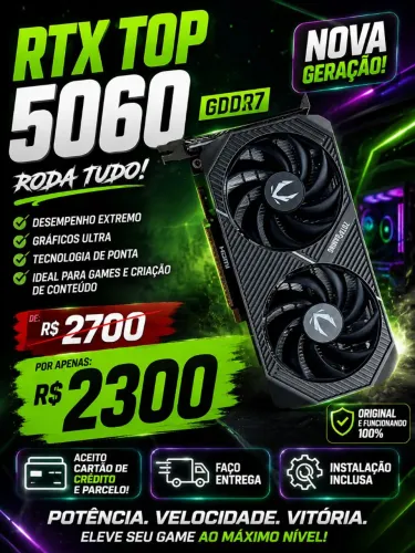 Nvidia RTX 5060 8GB GDDR7 128Bts Zotac entrego parcelo 