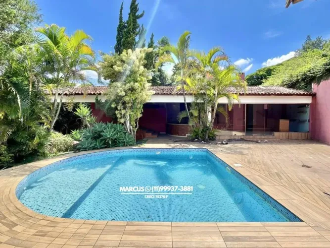 COTIA GRANJA VIANA CASA TÉRREA C/ 4 DORMS; 1 SUÍTE, 6 VGS E PISCINA. FL23