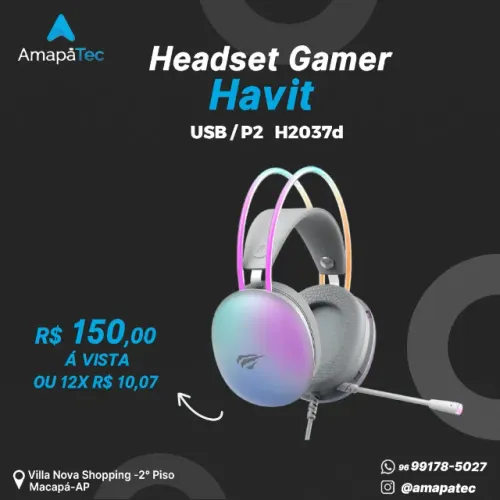 Headset Gamer Havit RGB