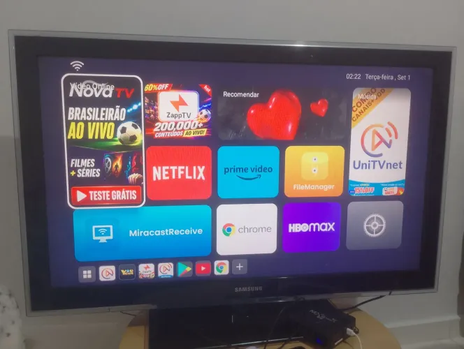 Tv Samsung 42 polegada não é smart