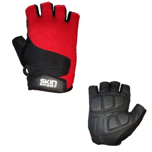 Luva Ciclismo Aberta Ss Race Ii Skin Sport Vermelha Ou Preta
