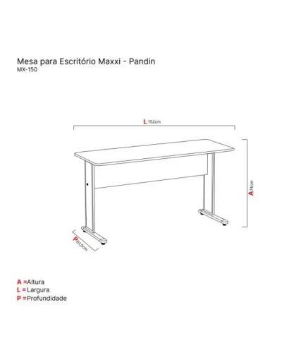 MESA PANDIN SECRETARIA 1,50MM