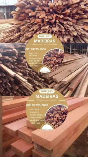 Madeiras e telhas de excelente qualidade!