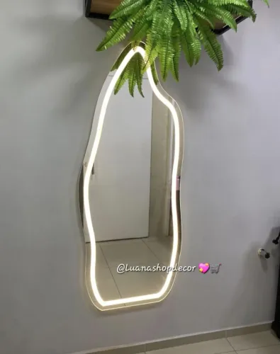 Espelho Jateado com Led - 3 TONS de Led Espelho 4mm Promoção 