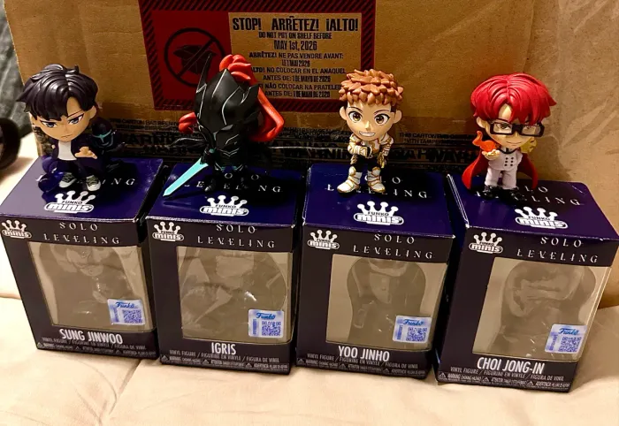 Funko Minis Solo Leveling Pack 4 unidades 