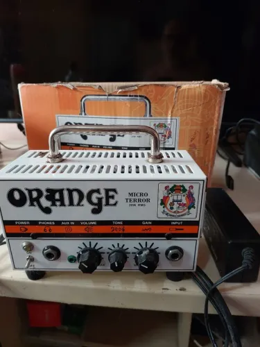 Cabeçote Orange Micro Terror de 20W para Guitarra Elétrica Branca
