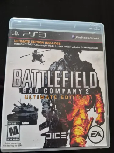 Jogo Battlefield Bad Company 2 Ultimate Edition PS3 Mídia Física Original Impecável Usado