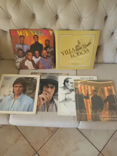 Lp's - D.Vinil - Raça Negra, Roberto Carlos, Agnaldo Timóteo, V.Lobos, Raimundo