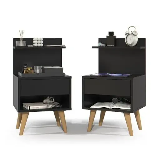 Conjunto mesa de cabeceira