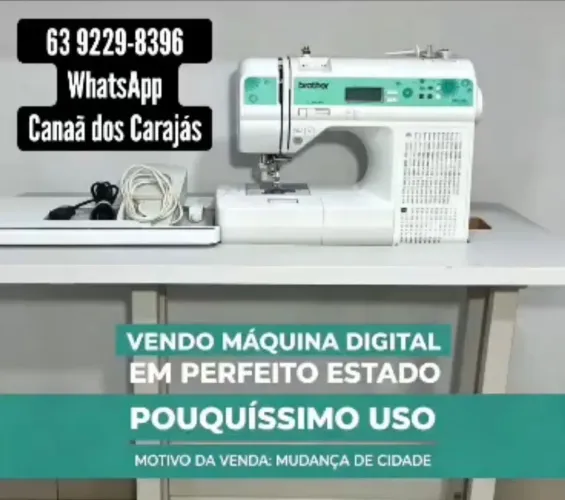MÁQUINA DE COSTURA ELÉTRICA SEMINOVA