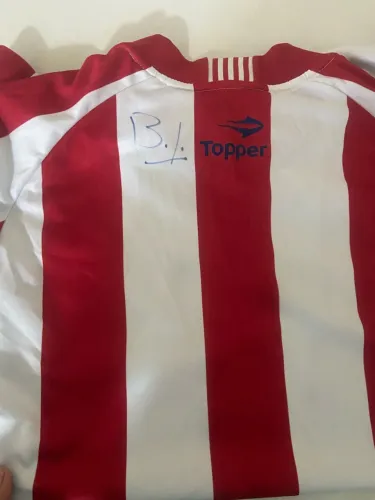 CAMISA DO NÁUTICO 2016 ORIGINAL AUTOGRAFADA POR ÍDOLO BIZU
