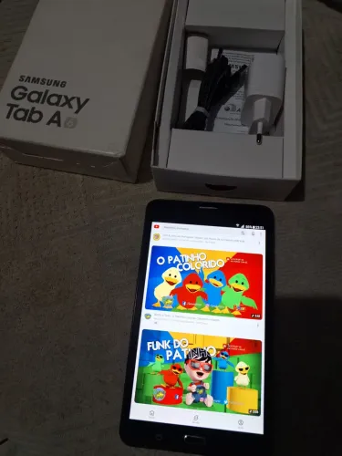 Tablet Samsung Galaxy Tab A6, Tela de 7 polegadas, Wifi, Pega Chip, Carregador na caixa