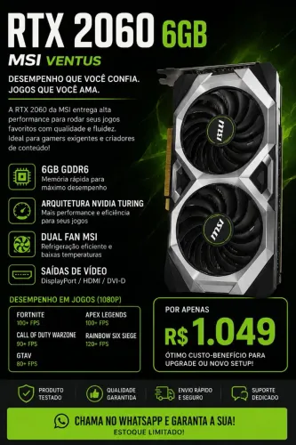 RTX 2060 6GB MSI