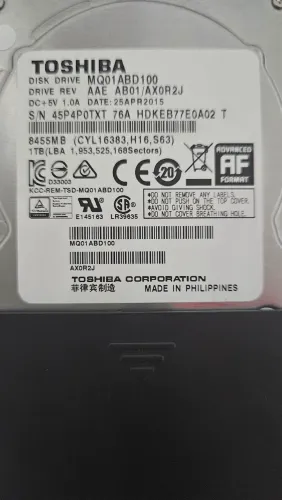 HD Toshiba 1 TB 2,5" + case Ugreen