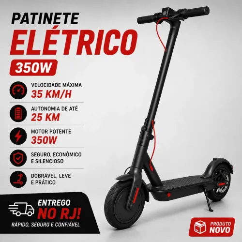 Patinete elétrico novo
